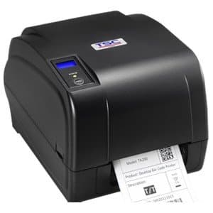 TSC 99-045A006-00LF Series TA200 Desktop Thermal Transfer Bar Code Printer, 203 dpi Resolution, 4 IPS, USB, Black