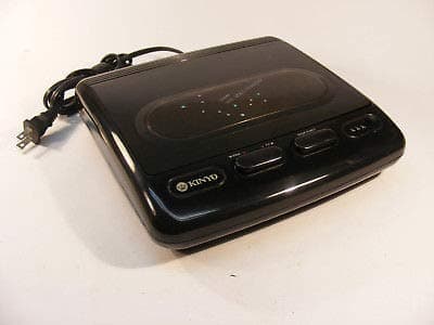 KINYO 2-Way VHS Rewinder, Black, 4 Hour Recording Capacity, LED Indicators, 3 Digit Tape Counter