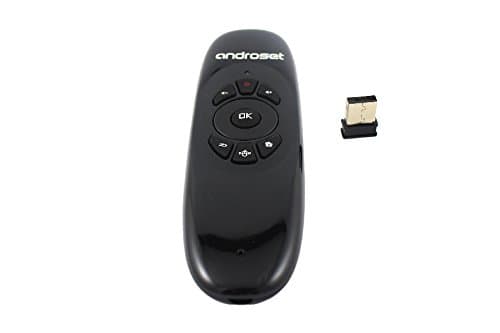 ANDROSET 2.4G Wireless Air Mouse Wireless Keyboard for PC Set-top-Boxes and Android TV Boxes, Windows, OS X, Android, Linux (2.4 G Wireless AIR Mouse)