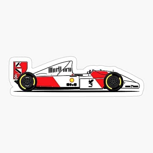 Driver Senna Formula Mp4 Gp British 8 Mclaren Car 1 F1 - Sticker Graphic - Vinyl Waterproof Sticker Car Laptop Wall Window Bumper Sticker