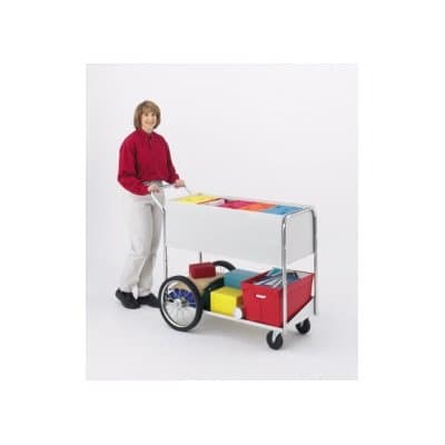 Charnstrom Long Solid Metal Cart with 16-Inch Rear Tires (B248)