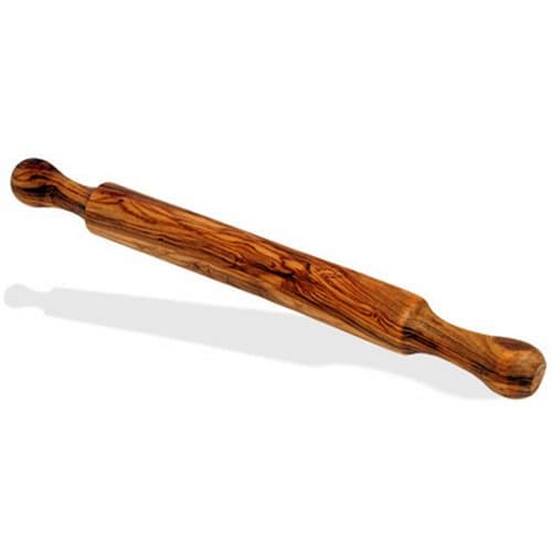 Olive Wood Rolling PIN 40cm by Mastro Leonardo - Handmade in Italy (Wooden Rolling Pin)