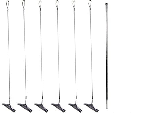 FPS 6 Duckbill Earth Anchor Cable Stakes 20'' and 1 Duckbill Stake Driver
