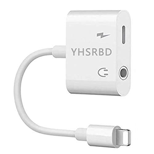 Hamdol Headphone Adapter for iPhone X/XS/XS MAX/XR/8/ 8Plus/ 7/7 Plus Headset Adaptor Splitter Earphone Connector Convertor 2 in 1 Accessories Car Charger, Quick Charge Fast Car Adapter