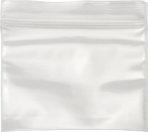 1000 Clear Reclosable Zipper Bag. 2'' x 2'' - 2 mil Thick