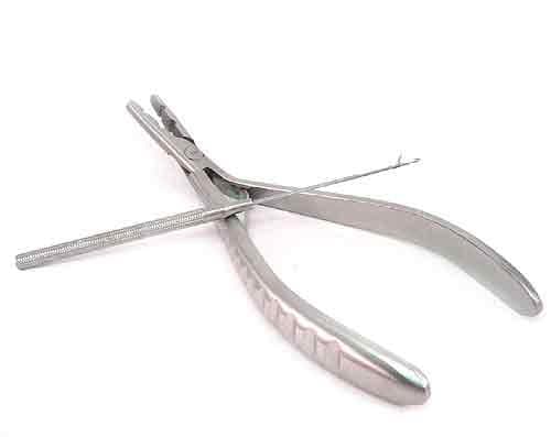New Stainless Steel Pliers Needle Tool Set for Micro Ring Link Tube I Stick Human Hair Extension