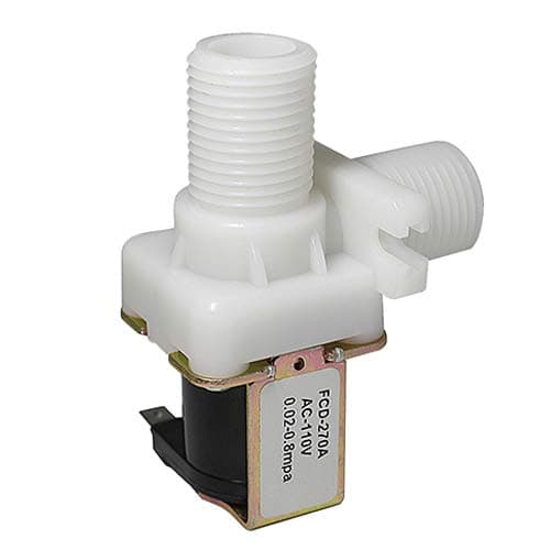 1/2" AC 110V Inlet Water Solenoid Valve for Drinking Fountain,Water Heater - Right Angle, Normally Closed.