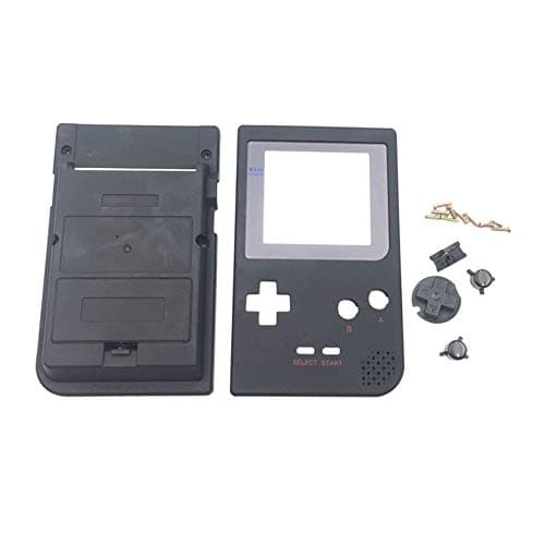 Xingsiyue Full Housing Cover Case Replacement Shell for Nintendo Gameboy Pocket GBP Console, with Glass Screen Lens/Direction Buttons