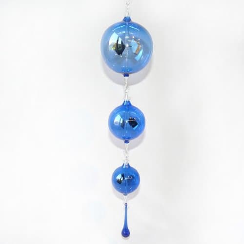 Radiometer Solar Crookes Lightmill chain to hanging Blue Sphere 2.36/3.15/4.33 inch with drop