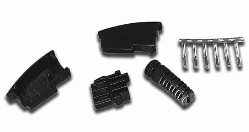 Vs Electronic 612002 Phone Plug Tae 6 N), Black