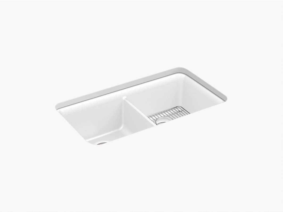 8199-CM6 Cairn® 33-1/2" undermount double-bowl kitchen sink, Matte White