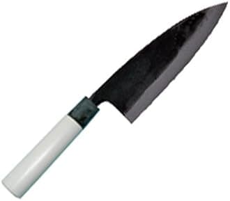Tosa Hamono Distribution Center Knife, Black Uchi, Deba Knife, White Steel, No. 1, 5.9 inches (150 mm)