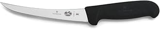 Victorinox - 47645 Swiss Army Cutlery Fibrox Pro Curved Boning Knife, Semi-Stiff Blade, 6-Inch
