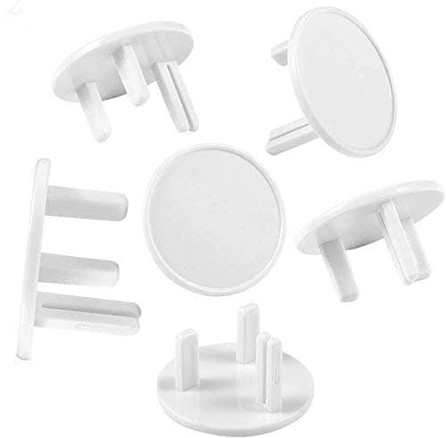 [21 Packs-Upgrade] BYETOO Baby Proofing UK Socket Plug Covers,White Outlet Covers Safety Socket Covers Protectors Child Proof Electrical Protectors for Child Baby Home and School (White)