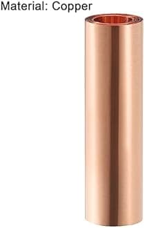 uxcell Copper Sheet Roll, Metal Foil Plate 1000mm x 100mm x 0.02mm