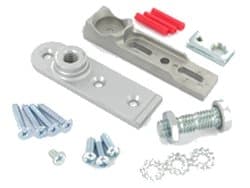 Axim Universal Pivot Workbench, Silver, Unfinished/Brushed, Aluminium, Office/Industrial