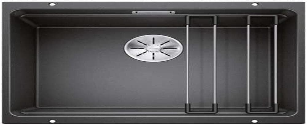 BLANCO 522227 Etagon 500-U Granite Kitchen Sink, for 60 cm Wide Base Cabinets, Undermount, Grey