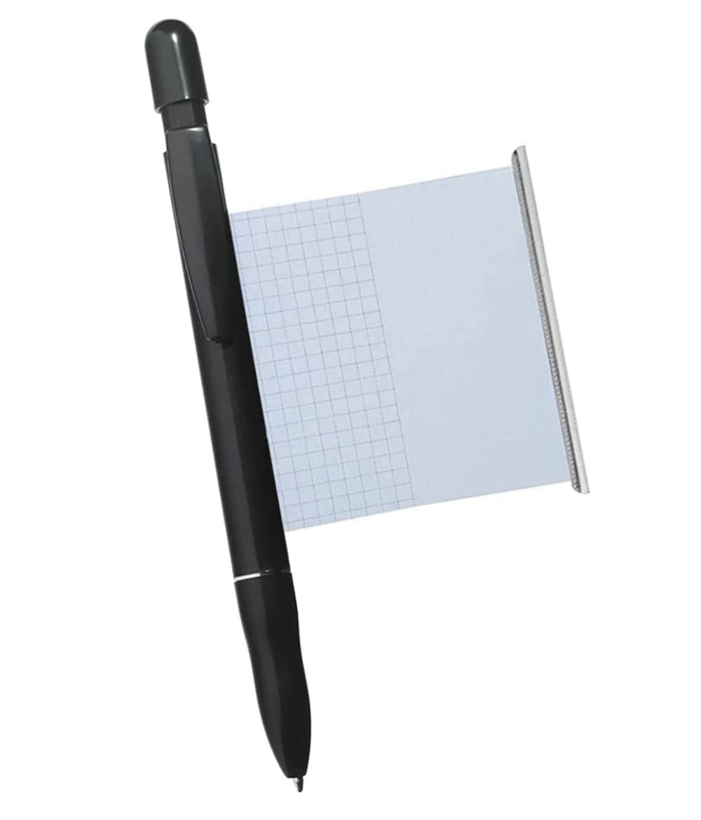 Ballpoint pen with cheat sheet black - Made in Germany