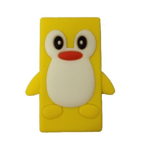 My8 New Lovely Penguin Silicone Rubber Soft Case Protector Cover Shell Fit for Apple iPod Nano 7 (Yellow)