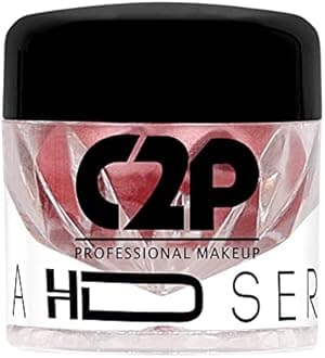 C2P Pro Eyeshadow Pigment for Eye Makeup - 2g | Long-Lasting and Highly Pigmented Loose Precious Pigments with Metallic Effect | Cosmetics For Women and Girls,Hey Girl 76, 2 grams