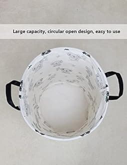 QUEENLALA Large Storage Basket,Laundry Hamper/Bathroom/Home Decor/Collapsible Round Storage Bin,Boys and Girls Hamper/Boxes/Clothing（Round-Koala）
