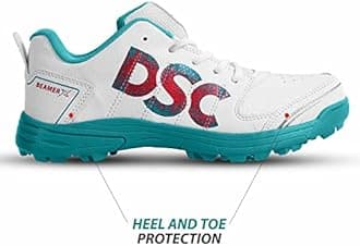 DSC Beamer X Cricket Shoes for Mens (Light Weight | Economical | Durable) Dark Cyan 2 UK