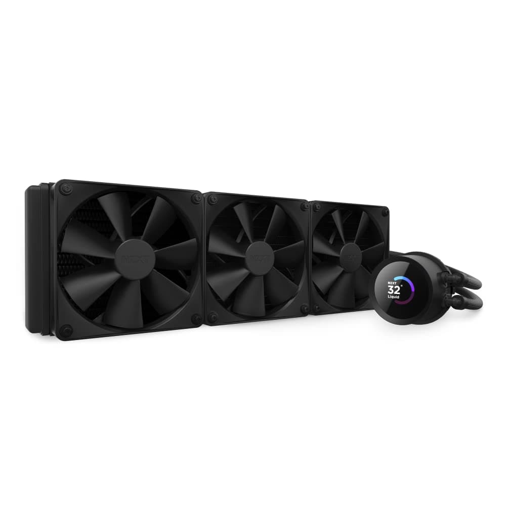 NZXT Kraken 360 360mm AIO Liquid Cooler with LCD Display - Black - RL-KN360-B1