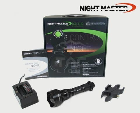 Night Master Men's 800 IC 850nm Ir Illuminator with Fast Brightness Control LED Pulsar Kit - Black
