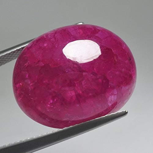 20x16 mm. Mega Size Oval Cabochon Vivid Pink Bixbite Hand Cut Loose gem