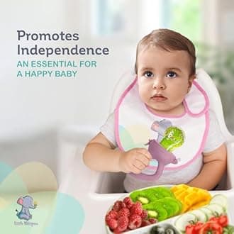 LittleWhispers Baby Fruit & Food Feeder Pacifier - Pacifier Feeders for Fresh Fruit or Frozen Breastmilk - Infant Teething Relief - Set of 2