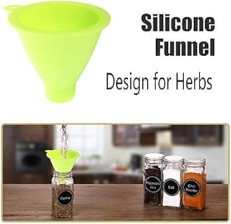 SWOMMOLY Spice Rack with 36 Empty Square Spice Jars, 396 Spice Labels with Chalk Marker and Funnel Complete Set, for Countertop, Cabinet or Wall Mount