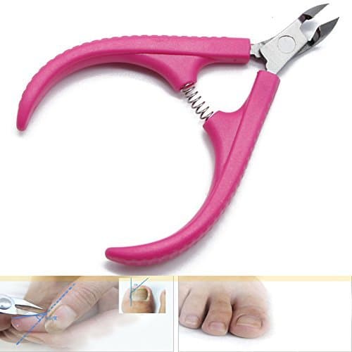 So Beauty Red Rubber Handle Cuticle Nipper Nail Art Clipper Cutter