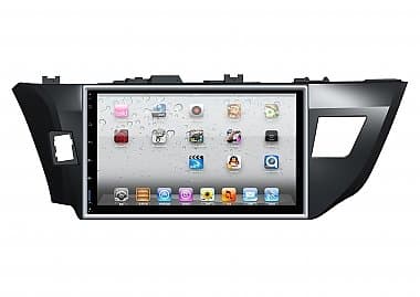 Toyota Corolla 2014-2017 Factory Multimedia System and Installation Kit w/GPS Bluetooth HD 1080P Video Player/Recorder WiFi USB SD Rear View TOY-COR-10 FFMS-10L