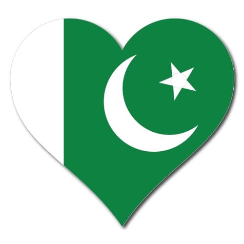Love Pakistan Stickers/Decals (x2)