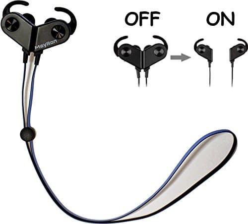 Bluetooth Wireless Headphones with Microphone | Magnet Control In Ear Earphones for Workout | Sweatproof Noise Cancelling Android | Iphone