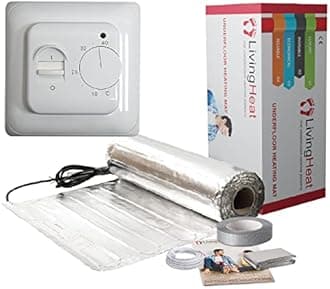 Underfloor Heating Kit for Under Laminate & Wood Floors, Electric 150w /m² with M1 Manual Thermostat, 13/m²
