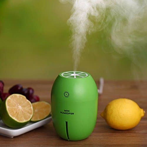 Sokaton Cool Mist Humidifier 180ml Personal Mini Portable Night Light Air Humidifier - Office Home Car Desktop Humidifier for Baby Kids (Green)