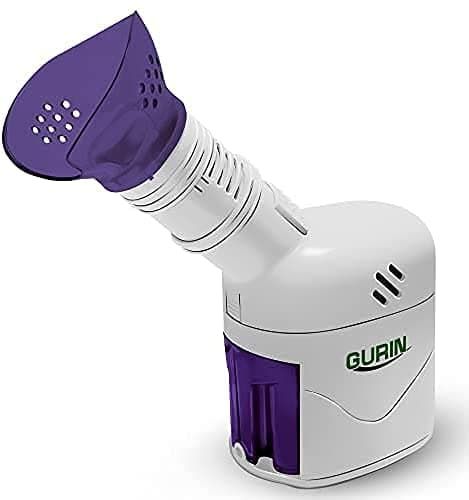 Gurin Personal Steam Inhaler Vaporizer with Aromatherapy Steamer Diffuser, White