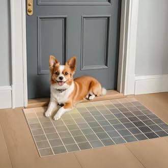 Washable Modern Entryway Rug 2x3, Dark Neutral Small Throw Rug for Kitchen, Door Mat Indoor Entrance, Ombre Grey & Beige, Washable Textured Backing Non Slip Low Pile, Midcentury Black