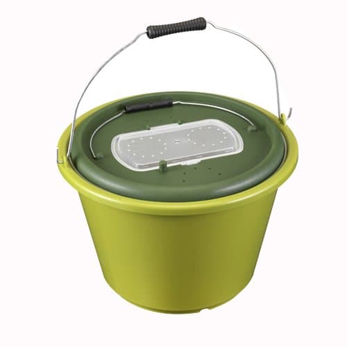PANARO 116/18 Live Bait Bucket, Olive Green