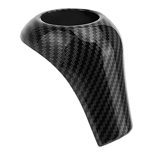 Angelguoguo ABS Gear Sticker Shift Knob Gaiter Frame Boot Cover for Mercedes Benz C E GLK CLS A G Class W204 W212 X204(Gear Shift Knob Cover)