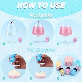 Edible Glitter - Luster Dust Edible for Cocktail Food Grade Drink Glitter for Cake Decorations, Easter Eggs, Baking, Macarons, Strawberries - 5g/Bottle (Iridescent Gold)