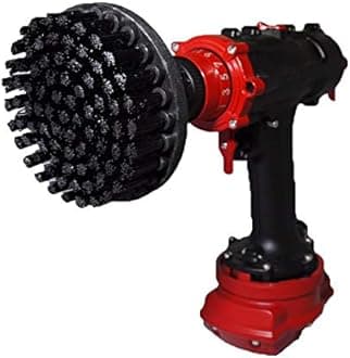 Premium Drill Brush - Ultra Stiff, Black, 13 cm. Professional Power Scrubber. Doesn't Scratch Surfaces. Suitable for Cleaning Grill, Stone, Brick, Outside Tiles, Heavy Duty tasks