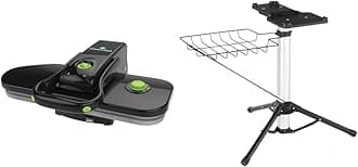 SF-623 Mid-Size Steam Press with Multiple Fabric Settings and Steam Burst Function & A600-027 Steam Press Stand,Black