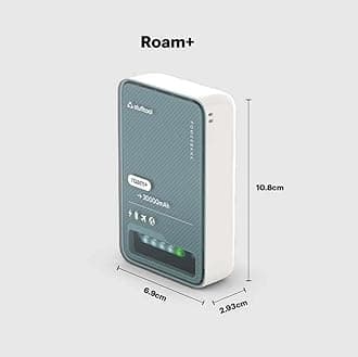 Roam+ 20000mAh Compact Powerbank with 20W Type C Output Charges iPhone 50% in 30 mins and 22.5 Fast Charging, Type A Port - Cool Transparent with Glossy Finish