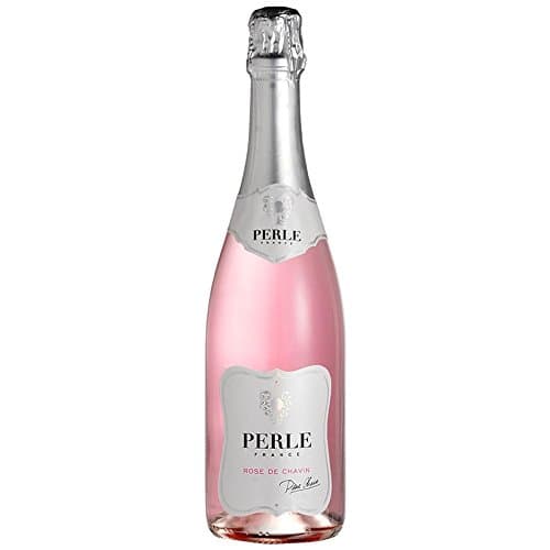 Pierre ChavinPerle Rose Alcohol-Free 0.0% Sparkling Rose From France, Halal Certified, Vegan, Sulphite Free (750ml, 1 Bottle)