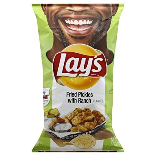 Lay's Fried Pickles With Ranch Chips (2 Bags) 7.75 ox