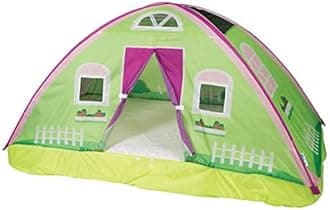 Pacific Play Tents 19600 Kids Cottage Bed Tent Playhouse - Twin Size, Multi/None