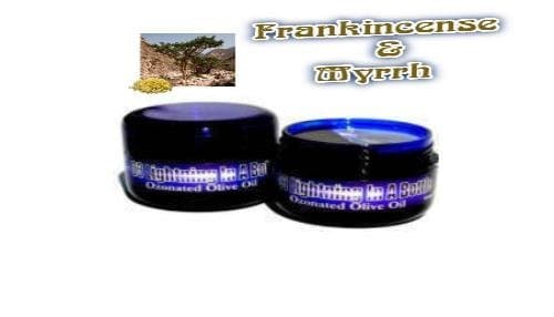 O3 Lightning in A Bottle - Ozonated Olive Oil - Scented (Frankincense & Myrrh, 30ML)