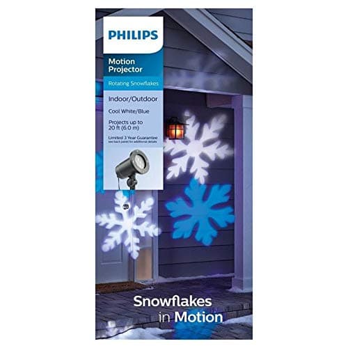 Philip Cool White and Blue LED Snowflake Motion Projector